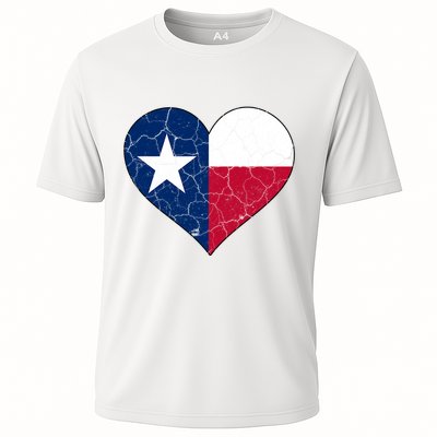 Texas Strong Distressed Heart Performance Shirt