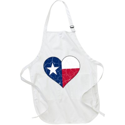 Texas Strong Distressed Heart Apron