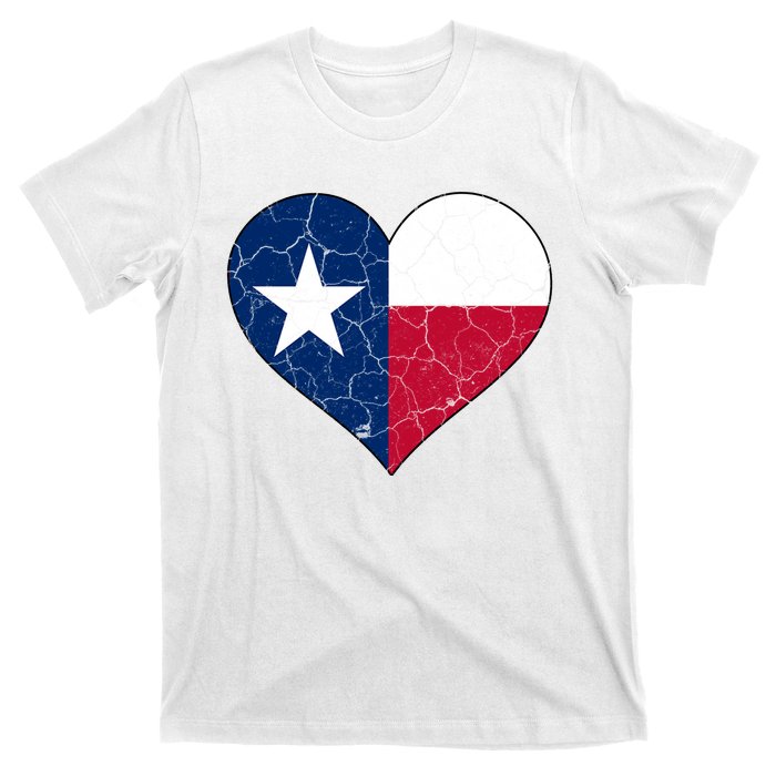 Texas Strong Distressed Heart T-Shirt