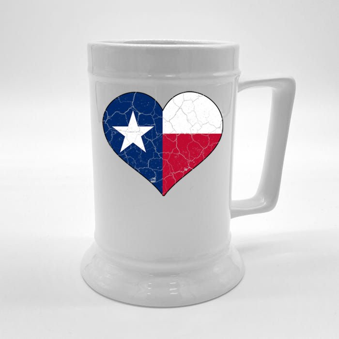 Texas Strong Distressed Heart Beer Stein