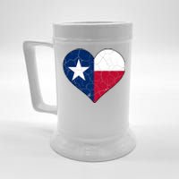 Texas Strong Distressed Heart Beer Stein