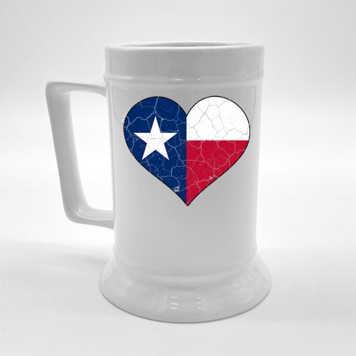 Texas Strong Distressed Heart Beer Stein