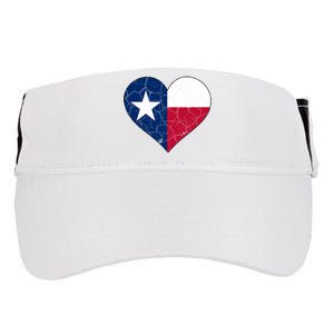 Texas Strong Distressed Heart Adult Drive Performance Visor