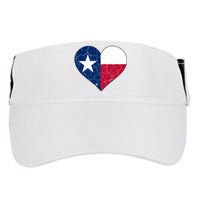 Texas Strong Distressed Heart Adult Drive Performance Visor