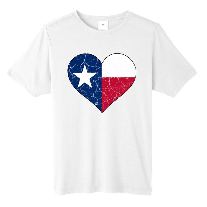 Texas Strong Distressed Heart Tall Fusion ChromaSoft Performance T-Shirt