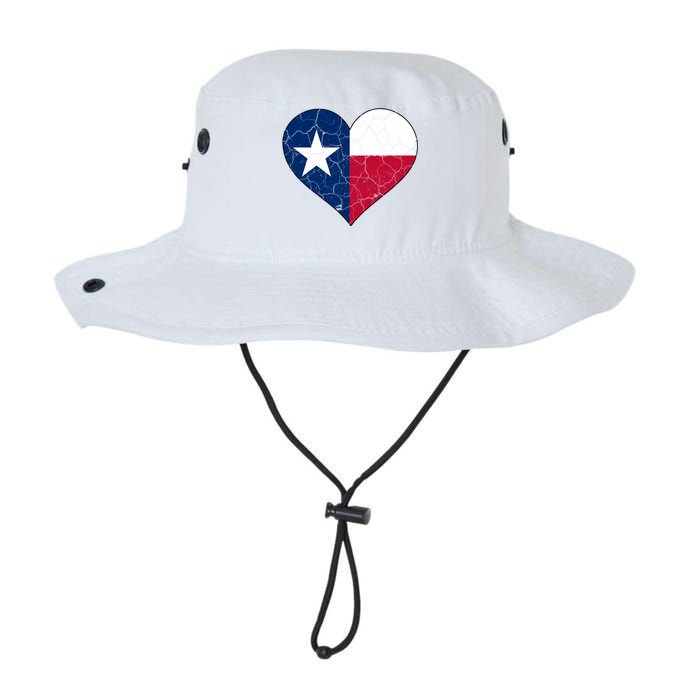 Texas Strong Distressed Heart Legacy Cool Fit Booney Bucket Hat