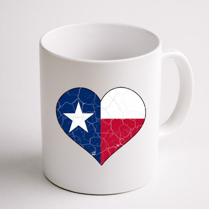 Texas Strong Distressed Heart Coffee Mug