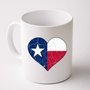 Texas Strong Distressed Heart Coffee Mug