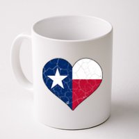 Texas Strong Distressed Heart Coffee Mug