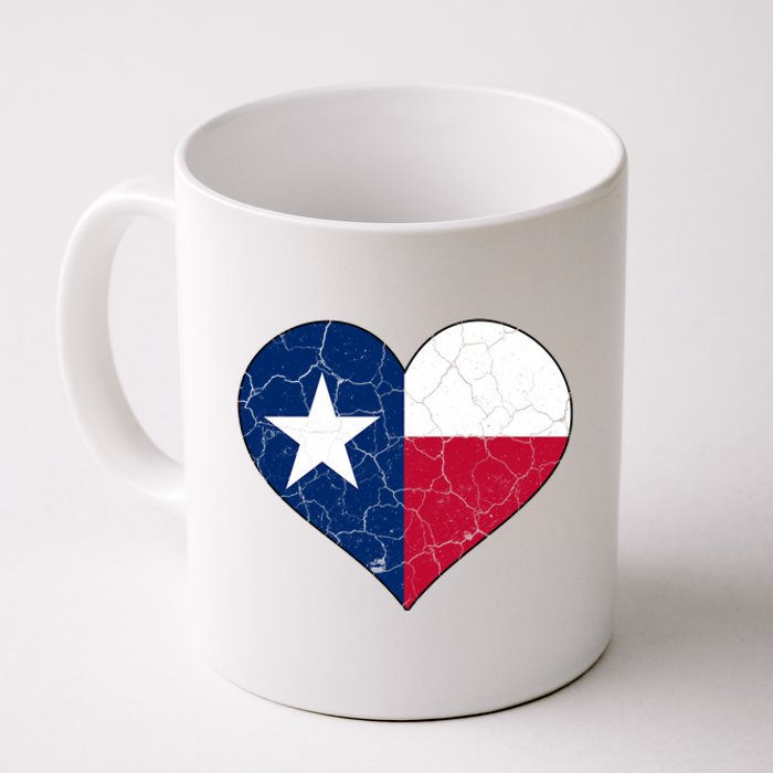 Texas Strong Distressed Heart Coffee Mug