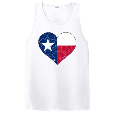 Texas Strong Distressed Heart PosiCharge Competitor Tank