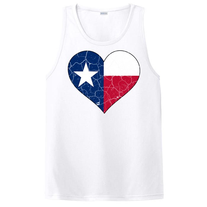 Texas Strong Distressed Heart PosiCharge Competitor Tank