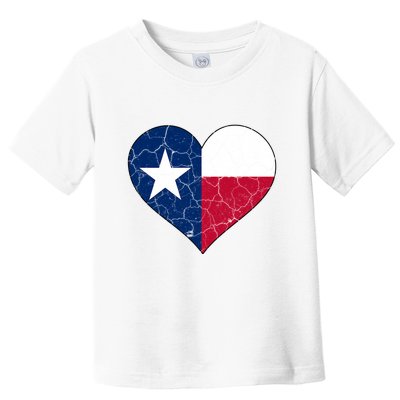 Texas Strong Distressed Heart Toddler T-Shirt