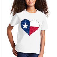 Texas Strong Distressed Heart Kids T-Shirt