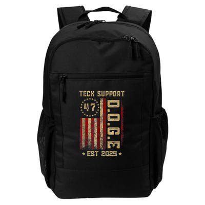 Tech Support D.O.G.E. Funny USA Flag Daily Commute Backpack