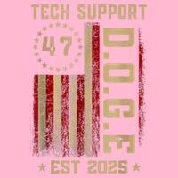 Tech Support D.O.G.E. Funny USA Flag Mousepad