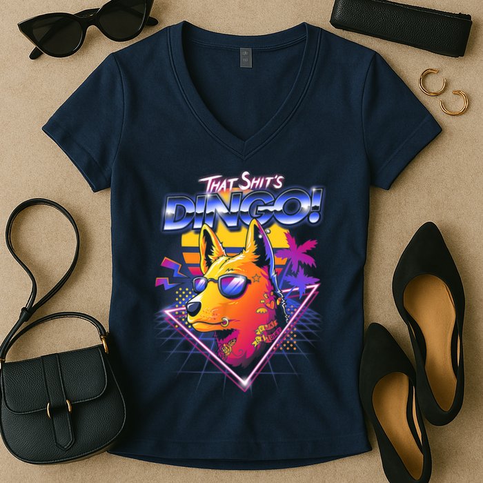 That Shit's Dingo Women's V-Neck T-Shirt