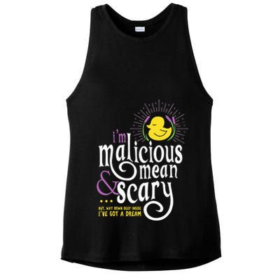 The Snuggly Duckling Malicious Mean & Scary Ladies PosiCharge Tri-Blend Wicking Tank