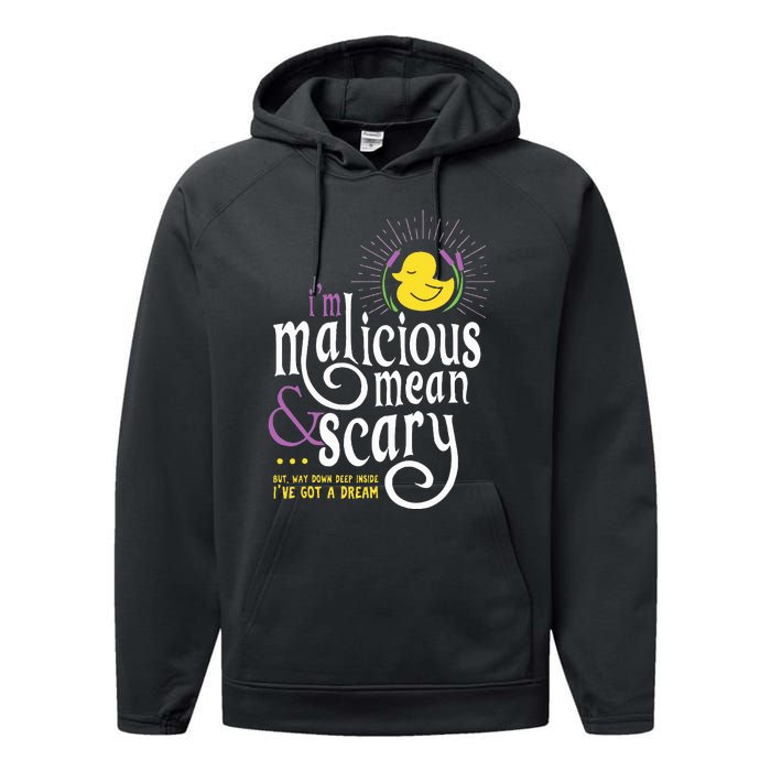 The Snuggly Duckling Malicious Mean & Scary Performance Fleece Hoodie