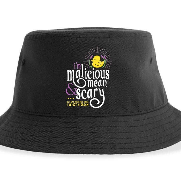 The Snuggly Duckling Malicious Mean & Scary Sustainable Bucket Hat