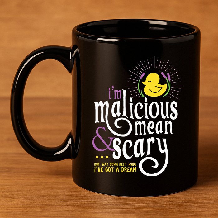 The Snuggly Duckling Malicious Mean & Scary 11oz C Handle Ceramic Mug
