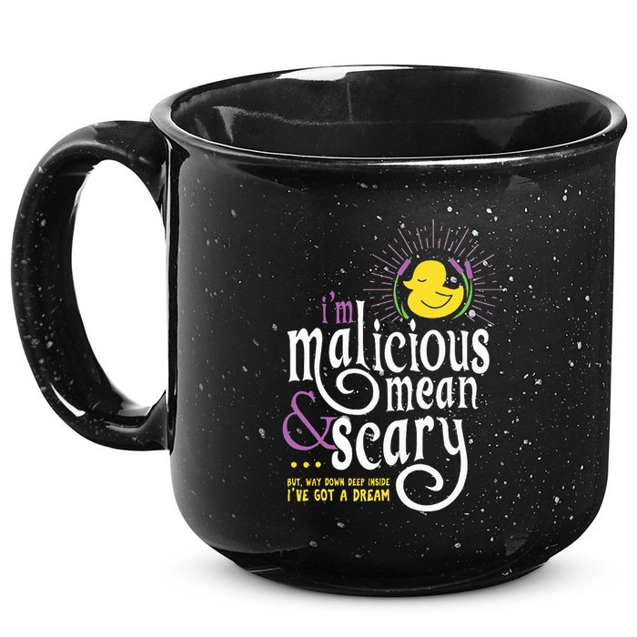 The Snuggly Duckling Malicious Mean & Scary 15oz Campfire Ceramic Mug