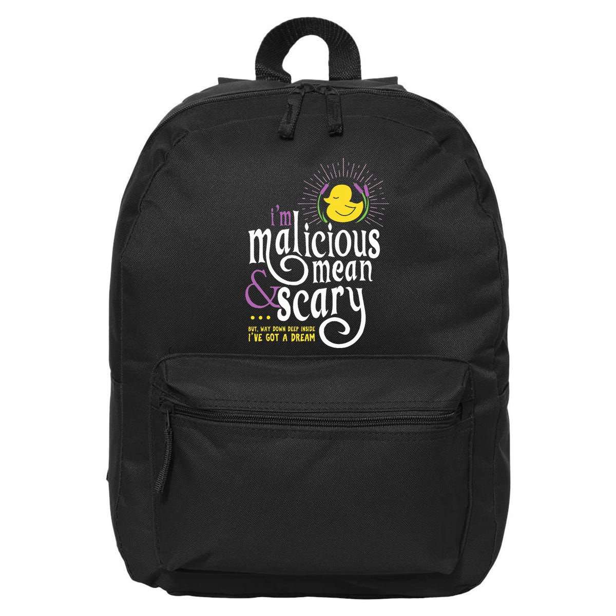 The Snuggly Duckling Malicious Mean & Scary 16 in Basic Backpack