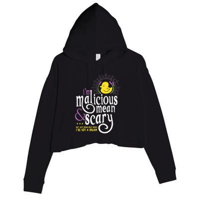 The Snuggly Duckling Malicious Mean & Scary Crop Fleece Hoodie