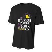 The Snuggly Duckling Malicious Mean & Scary Youth Performance Sprint T-Shirt