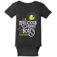 The Snuggly Duckling Malicious Mean & Scary Baby Bodysuit