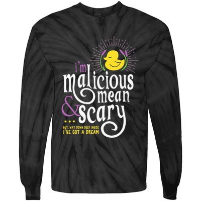 The Snuggly Duckling Malicious Mean & Scary Tie-Dye Long Sleeve Shirt
