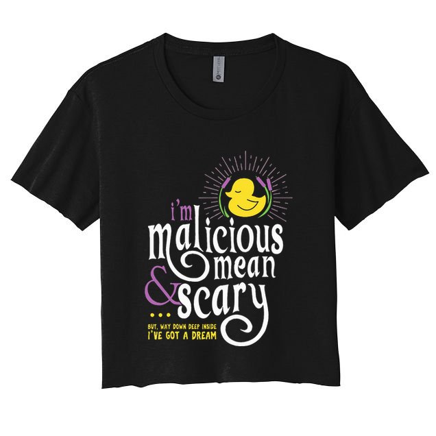 The Snuggly Duckling Malicious Mean & Scary Crop Top