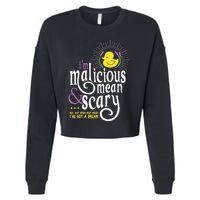 The Snuggly Duckling Malicious Mean & Scary Cropped Pullover Crew