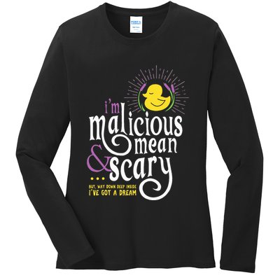 The Snuggly Duckling Malicious Mean & Scary Ladies Long Sleeve Shirt