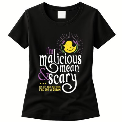 The Snuggly Duckling Malicious Mean & Scary Womens T-Shirt