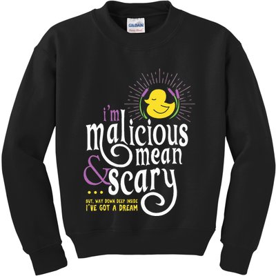 The Snuggly Duckling Malicious Mean & Scary Kids Sweatshirt