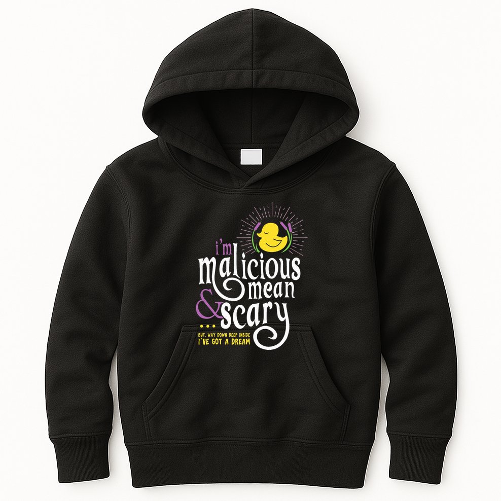 The Snuggly Duckling Malicious Mean & Scary Kids Hoodie