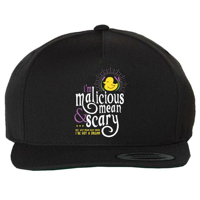 The Snuggly Duckling Malicious Mean & Scary Wool Snapback Cap