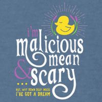 The Snuggly Duckling Malicious Mean & Scary Garment-Dyed Sweatshirt