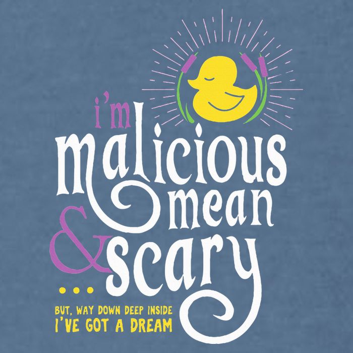 The Snuggly Duckling Malicious Mean & Scary Garment-Dyed Sweatshirt
