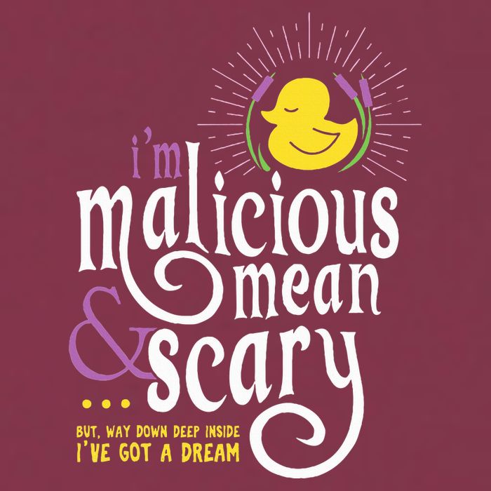 The Snuggly Duckling Malicious Mean & Scary 16oz Travel Tumbler