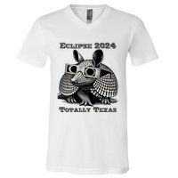 Total Solar Eclipse 2024 Totally Texas V-Neck T-Shirt