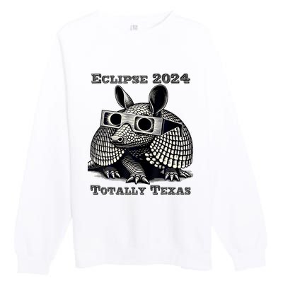 Total Solar Eclipse 2024 Totally Texas Premium Crewneck Sweatshirt