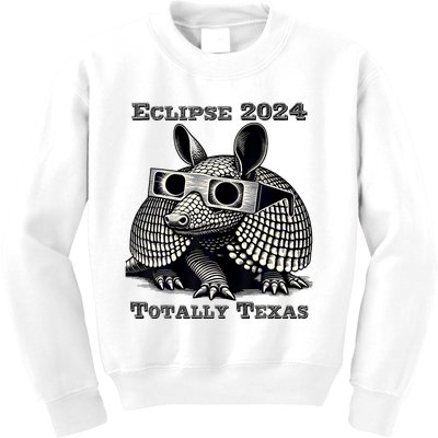 Total Solar Eclipse 2024 Totally Texas Kids Sweatshirt