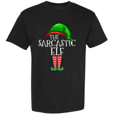 The Sarcastic Elf Family Matching Group Christmas Funny Garment-Dyed Heavyweight T-Shirt