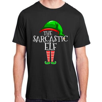 The Sarcastic Elf Family Matching Group Christmas Funny Adult ChromaSoft Performance T-Shirt