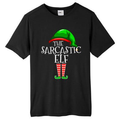 The Sarcastic Elf Family Matching Group Christmas Funny Tall Fusion ChromaSoft Performance T-Shirt