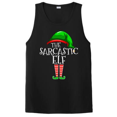 The Sarcastic Elf Family Matching Group Christmas Funny PosiCharge Competitor Tank