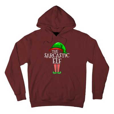 The Sarcastic Elf Family Matching Group Christmas Funny Hoodie