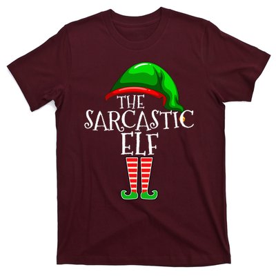 The Sarcastic Elf Family Matching Group Christmas Funny T-Shirt